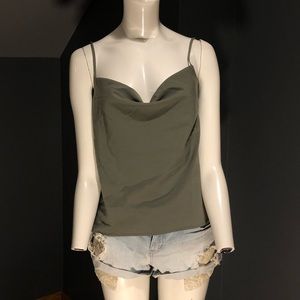 NEW Olive Green Dress Up Tank Top